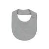 Baby Bib in Grey Melange by Gray Label