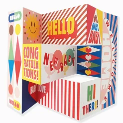 Baby Boom Mega Fold Greetings Card by The Design Dealership