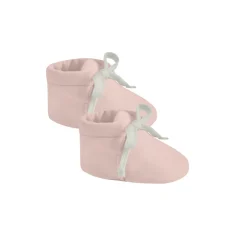 Baby Booties in Bubblegum by Quincy Mae