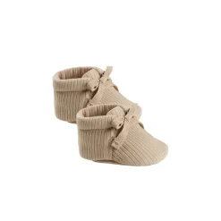 Baby Booties in Latte by Quincy Mae