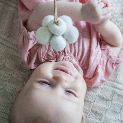 Baby Cloud Baby Gym Toy in White by Loullou