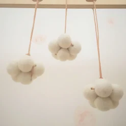 Baby Cloud Baby Gym Toy in White by Loullou