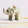 Baby Elephant Ceramic Pendant by Camp Hollow