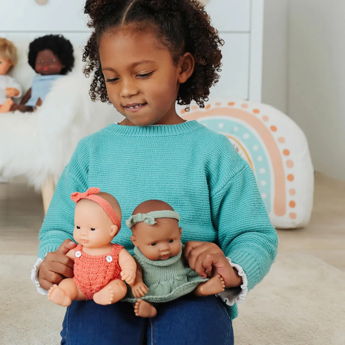Baby Girl Doll (21cm Hispanic) by Miniland