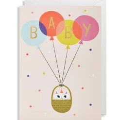Baby Girl Greetings Card by Allison Black for Lagom Design
