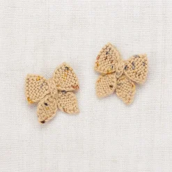 Baby Puff Bow Set in Camel Confetti by Misha & Puff
