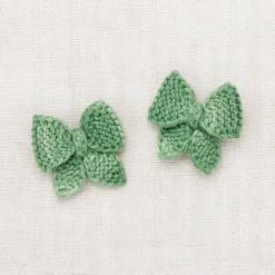 Baby Puff Bow Set in Jadeite by Misha & Puff
