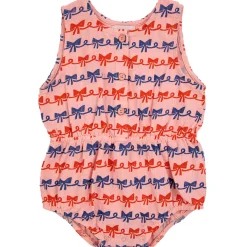 Baby Ribbon Bow Woven Romper by Bobo Choses - Last One In Stock - 6 Months