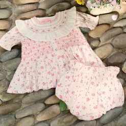 Baby Set in Rosa Bloom Print by Bonjour - Last One In Stock - 6 Months