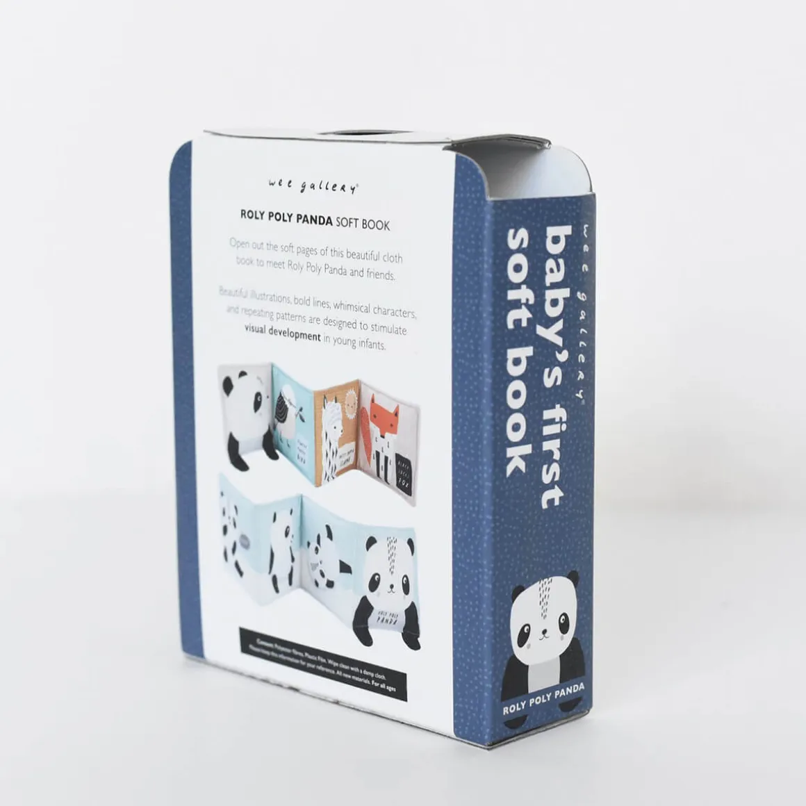 Baby's First Soft Book: Roly Poly Panda by Wee Gallery