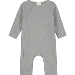 Baby Suit With Snaps in Grey Melange by Gray Label - Last Ones In Stock - 3-12 Months