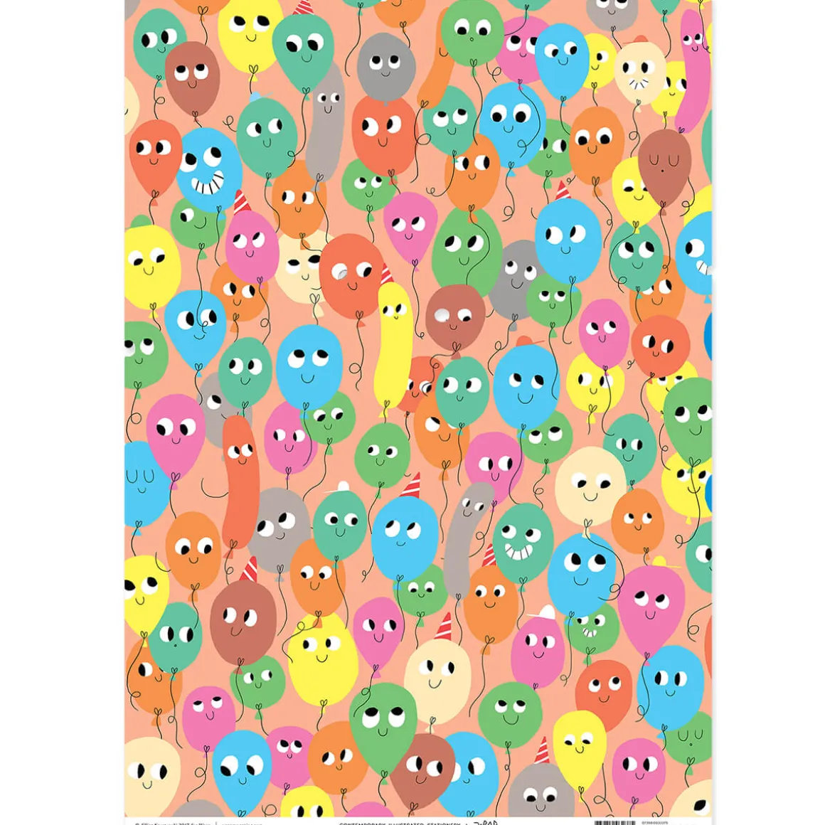 Balloons Gift Wrap by Elliot Kruszynski for Wrap