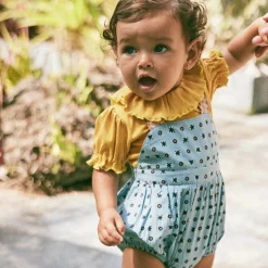 Balloon Sleeve Paloma Onesie in Sunnyside by Misha & Puff - Last One In Stock - 6-12 Months