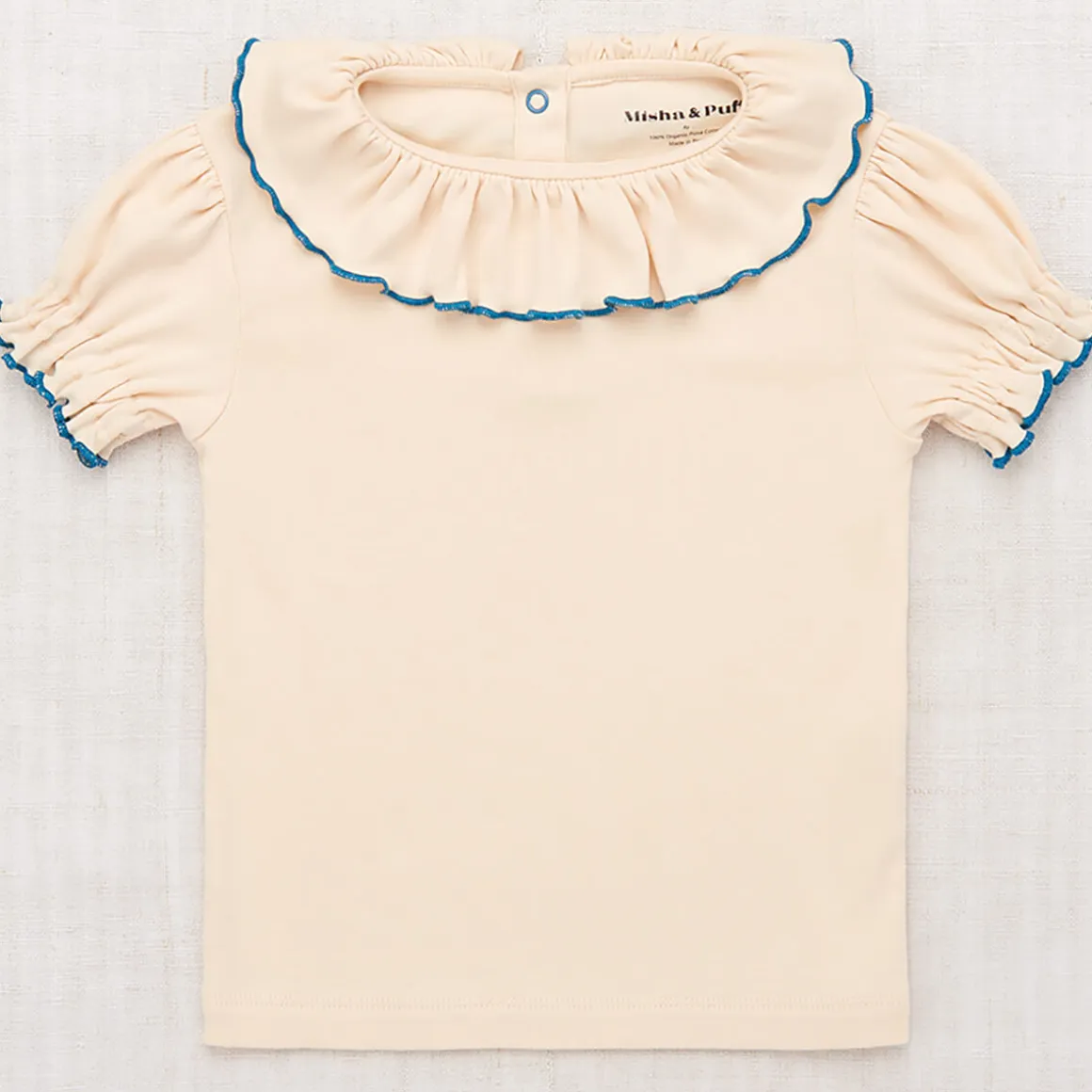 Balloon Sleeve Paloma Tee in String by Misha & Puff
