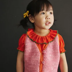 Balloon Sleeve Paloma Tee in Tomato by Misha & Puff - Last Ones In Stock - 4-6 Years