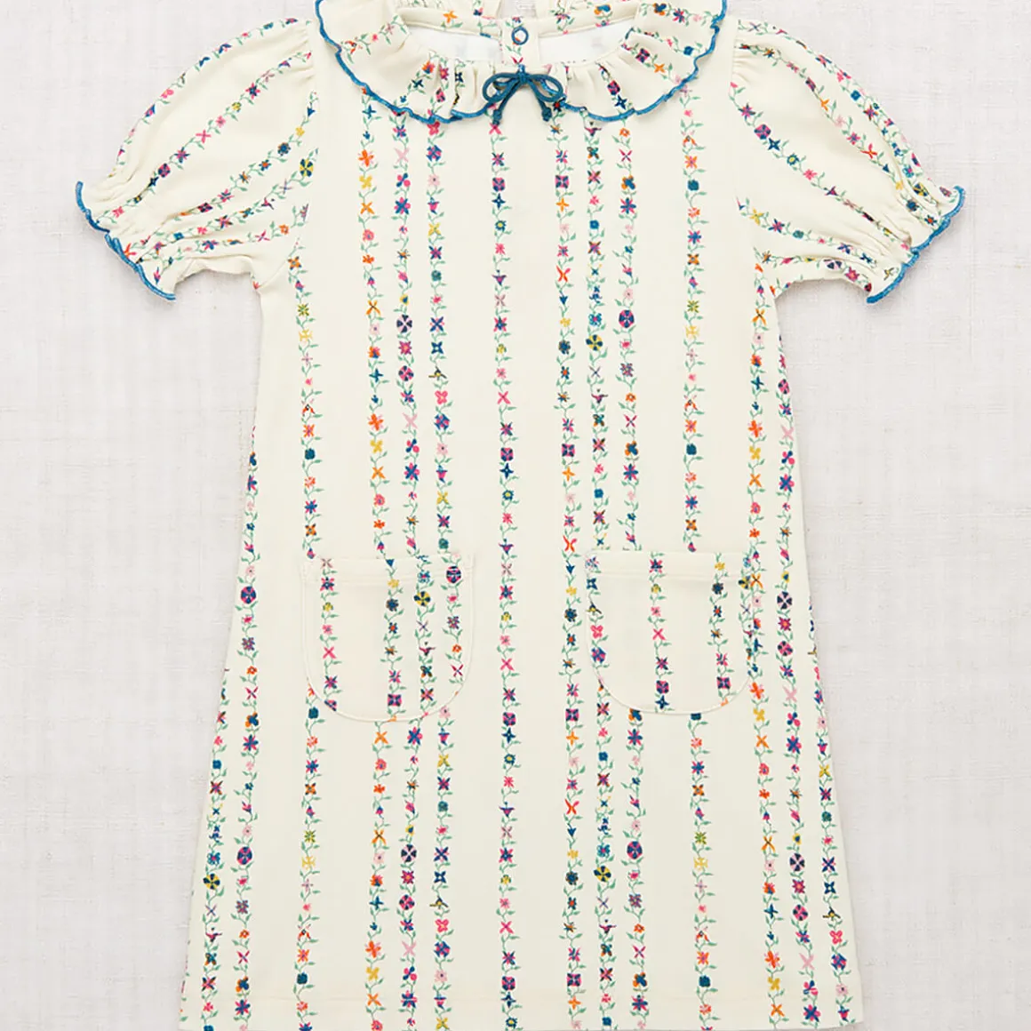 Balloon Sleeve Pattie Dress in String Little Botanica by Misha & Puff