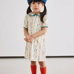 Balloon Sleeve Pattie Dress in String Little Botanica by Misha & Puff