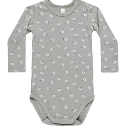 Bamboo Bodysuit in Blue Ditsy by Quincy Mae