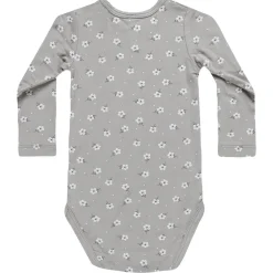 Bamboo Bodysuit in Blue Ditsy by Quincy Mae