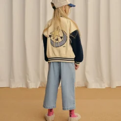 Bande Jean in Plush Pink / Mid Bleach Denim by Wynken - Last One In Stock - 12 Years
