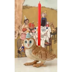Barn Owl Ceramic Cake Topper by Camp Hollow