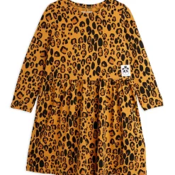 Basic Leopard Long Sleeve Dress by Mini Rodini