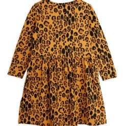 Basic Leopard Long Sleeve Dress by Mini Rodini