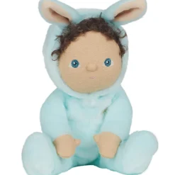 Basil Bunny Dinky Dinkum Fluffle Family Doll in Misty Blue by Olli Ella