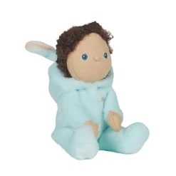 Basil Bunny Dinky Dinkum Fluffle Family Doll in Misty Blue by Olli Ella