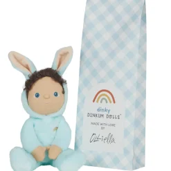 Basil Bunny Dinky Dinkum Fluffle Family Doll in Misty Blue by Olli Ella