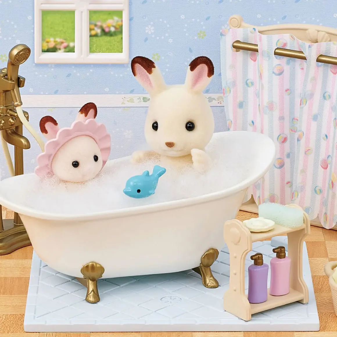 Bath and Shower Set by Sylvanian Families
