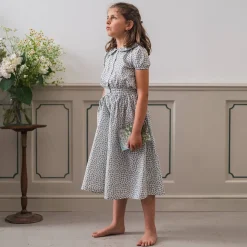 Bea Blouse in Porcelain Floral by Little Cotton Clothes - Last Ones In Stock - 4-6 Years