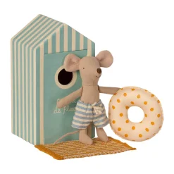 Beach Mice Little Brother in Cabin De Plage by Maileg