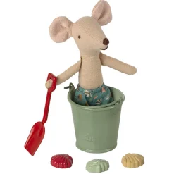 Beach Play Set (Shovel, Bucket & Shells) by Maileg
