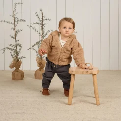 Bear Jacket in Beige by Quincy Mae