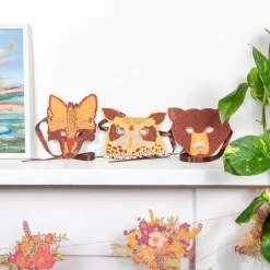 Bear Mask Greetings Card by East End Press