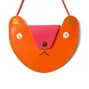 Bear Pocket Purse In Orange by Ark Colour Designs