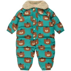 Bears Padded Baby Overall in Emerald by Tinycottons - Last One In Stock - 6 Months