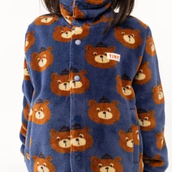 Bears Polar Jacket in Light Navy by Tinycottons