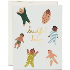 Beautiful Baby Greetings Card by Red Cap Cards