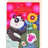 Beautiful Birthday Panda Greetings Card by Helen Dardik for Lagom Design