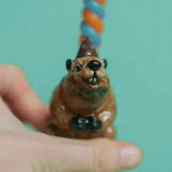 Beaver Ceramic Cake Topper by Camp Hollow