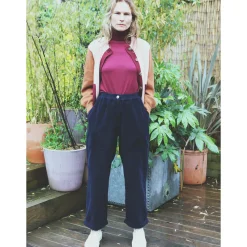 Beckett Trouser in Navy by L.F.Markey