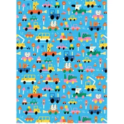 Beep Beep Gift Wrap by Susie Hammer for Wrap