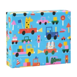 Beep Beep Gift Wrap by Susie Hammer for Wrap