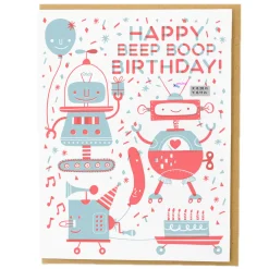 Beep Boop Birthday Greetings Card by Hello! Lucky