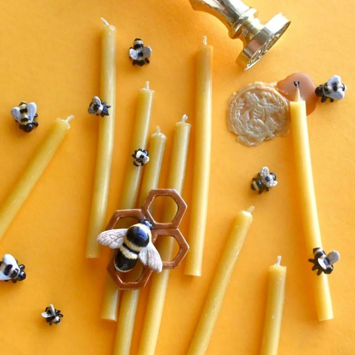 Beeswax Birthday Candle Set by Camp Hollow