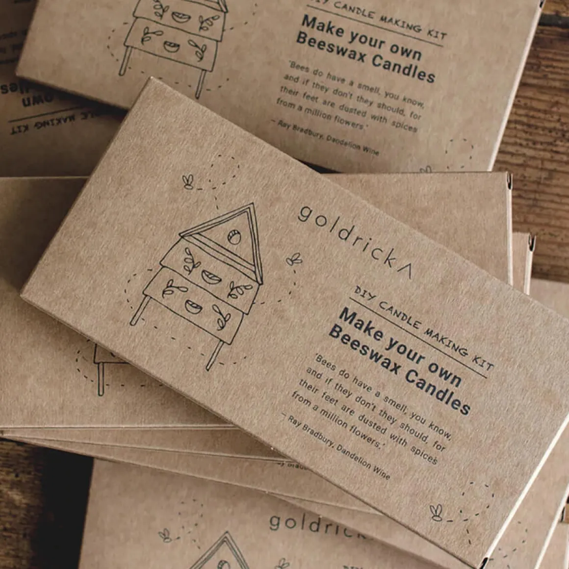 Beeswax Candle Making Kit by Goldrick