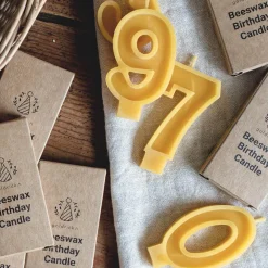 Beeswax Number Candles by Goldrick