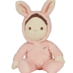 Bella Bunny Dinky Dinkum Fluffle Family Doll in Rose Pink by Olli Ella